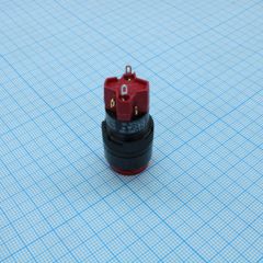 Кнопка без фиксации (5A 250VAC), LED подсветка 24VDC