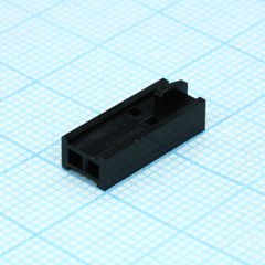 Корпус разъема однорядный розетка 2 контакта 2.54мм монтаж на кабель серия C-Grid IIIї пакет