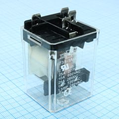 Реле в колодку.Упр.: 24VDC, Потр. мощн.: 1.2W. Комм.:20А 240VAC/ 15А 28VDC, конт.: 1 открытый, размер (LxWxH) мм: 38.0 х 34.8.0 х 47.5