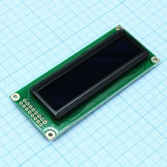 OLED символьный 16х2 (1602C), зеленый, 8-битный паралл. интерфейс 6800, VDD = 5В, -40...+80С