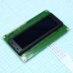 OLED символьный 20х4 (2004B), желтый, контроллер WS0010TX, VDD = 5В, -40 ... +80 С, шлейф 16pin