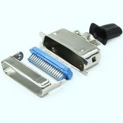 Разъем Centronics, вилка 36 контактов на кабель, синий изолятор