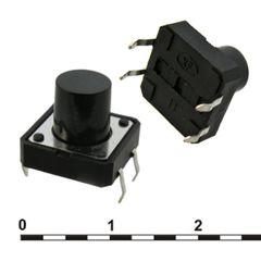 Кнопка тактильная KAN1211-1001B,12x12x10 мм