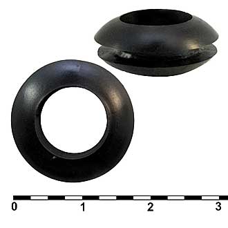 Втулка проходная 10х16х12х7.5х2, резина EPDM