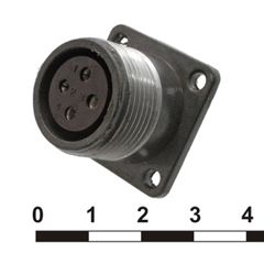 Разъём SZC ШР20П4ЭГ8 РОЗЕТКА (SZC), 4 контакта