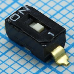 Переключатель DIP 1 группа 0.025А 24В для поверхностного монтажа 1000 циклов шаг 2.54мм