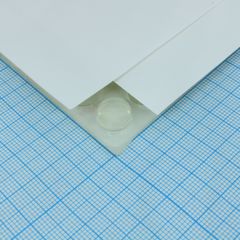 Круглая полиуретановая ножка прозрачного цвета на клеевой основе 3M