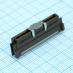 Межплатный соединитель SlimStack 80 контактов шаг 0.635мм ширина 6.4мм