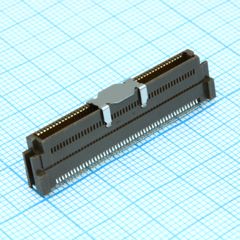 Межплатный соединитель SlimStack 100 контактов шаг 0.635мм ширина 6.4мм