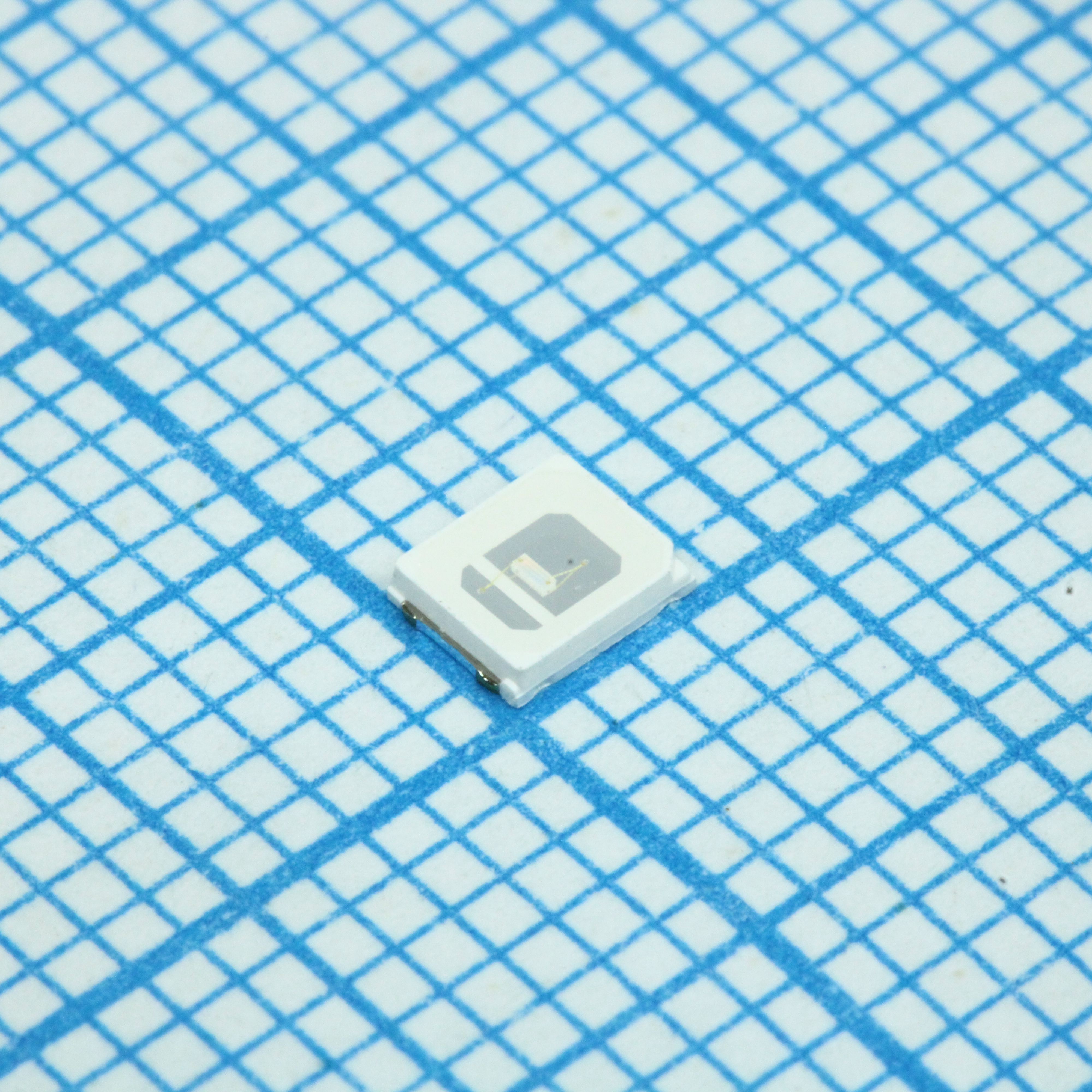 Светодиод smd 2,8х3,5мм/синий/460нм/780-1100мКд при 60мА/максимальный ток 60мА/0.2Вт/2.8-3.4v/120°