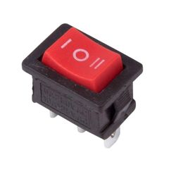 Выключатель клавишный с нейтралью ON-OFF-ON (3c) 6А 250В
