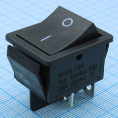Выключатель клавишный ON-OFF (4c) 15А 250В