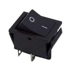 Выключатель клавишный без фиксации (ON)-OFF (4c) 15А 250В