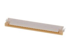 FFC/FPC разъем 28 контактов шаг 1mm угловой для поверхностного монтажа серия Easy-Onї лента на катушке