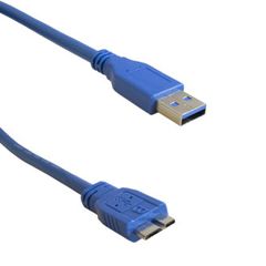 Шнур USB 3.0 A(вилка) - микро USB B(вилка), 1.8 м, чёрный