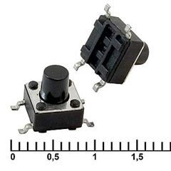 Кнопка тактильная миниатюрная SMD (6*6*7.0) 4 pin