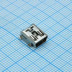 Разъем Mini USB 1.1 розетка 5 контактов SMD на плату