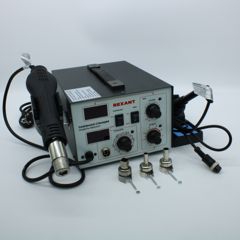 Паяльная станция (паяльник + фен), модель R852AD+, 100-500°C, LED дисплей