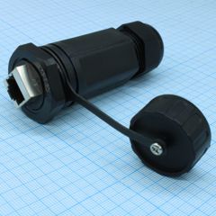 Разъём герметичный SZC RJ45M25Z1L-6BG, 10BASE-T,100 BASE-T, 1000 BASE-T