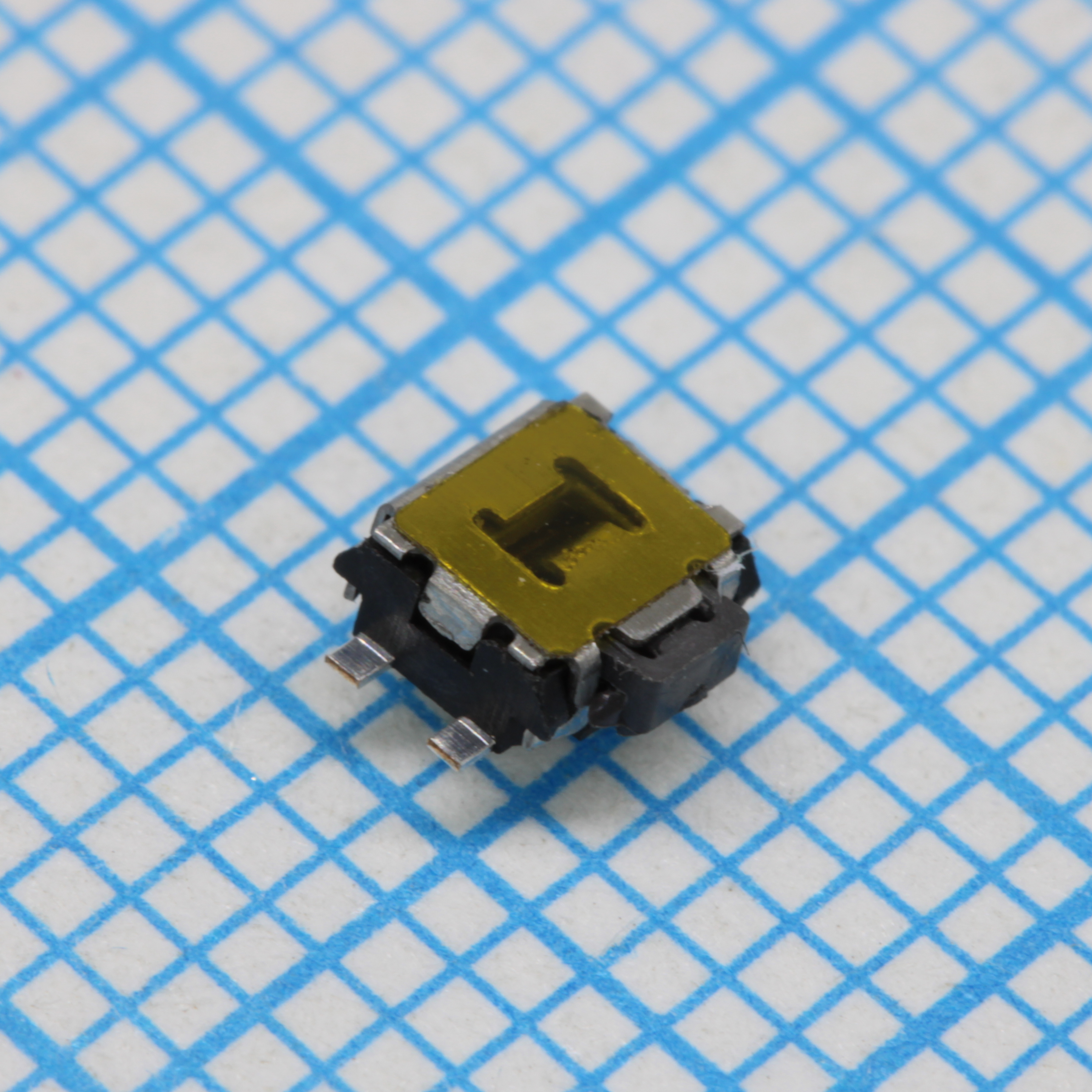 Кнопка тактильная 3.5х3.5мм, нажатие 250гр 0.05А 12В SMD монтаж