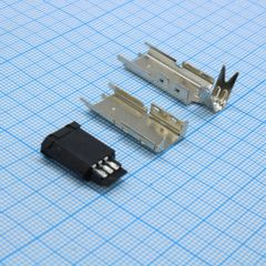 Разъем IEEE1394 вилка 6 контактов на кабель под пайку