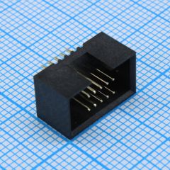 Штыревой соединитель, вилка на плату прямая, двухрядная 10pin(2x10), шаг1.27мм
