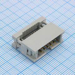 IDC разъем, вилка на плоский шлейф 10pin(2x5), шаг 2.54мм