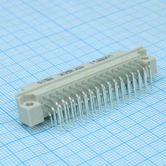 Разъем (розетка)  DIN 41612 тип C 48pin (3х16), шаг 2.54мм трехрядный угловой (ряд АBС)