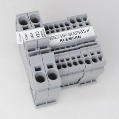 Для клемм Klemsan (серия: PYK, SRD, CTP, WGO4, WGO6 и некоторым сериям AVK), cечение клеммы 16 мм кв., ширина маркера 12 мм, цвет белый, для принтера: RT200, RT230, в упаковке 1250 маркеров