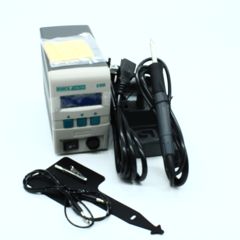 Индукционная цифровая паяльная станция 90Вт, 80°С-480°С, быстрый разогрев токами высоких частот 400кГц, жало Quick 303-B