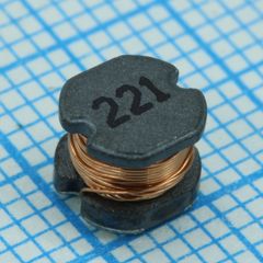 Катушка индуктивности SMD силовая 100кГц 220мкГн ±10%, 0.44A, DCR 1.57Ом 20Q