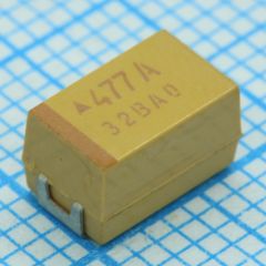 ЧИП-конденсатор танталовый 22мкФ ±10% 50В типоразмер E (7.3 X 4.3 X 4.3мм) 125С лента на катушке