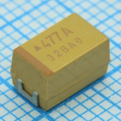 ЧИП-конденсатор танталовый 680мкФ ±10% 6.3В типоразмер E (7.3 X 4.3 X 4.3мм) 125С лента на катушке