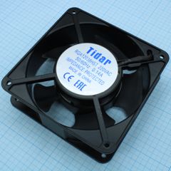 Вентилятор 220В AC, 2650об/мин, 120x120x38, 152.1м3/час, 42дБ, подшипник скольжения, тип вывода - клемма