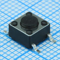 Кнопка тактильная миниатюрная SMD (6*6*4.3) 12В 0,05А