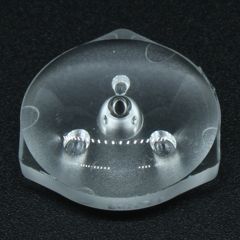 Линза широкоугольная (для подсветки дисплея или телевизора), 2835/3030, эфф=93%, ~160°, D=15,5мм H=5,8мм, PMMA