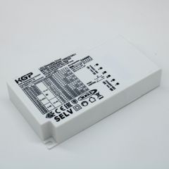 AC-DC, до 40Вт, стабилизатор тока, вход 176…264В AC, 47…63Гц /176…280В DC, выход 300…1050мA/10…42В, ККМ, изоляция 3000В AC, в кожухе 118.5*67*22mm, -25…+50°С, димминг DALI