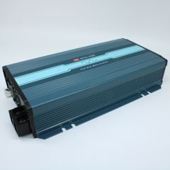 DC-AC, 1200Вт, Рпик=1800Вт(10сек), Uвх=20…33В DC, Uвых=200/220/230/240В АС 50Гц, КГИ<3%, КПД 90%, КНИ<3%, изоляция 3000В AC, в кожухе 333х184х70мм, -25…+70°С, RS-232, выход розетка EU