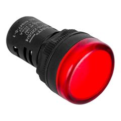 Лампа сигнальная d22-230V красн