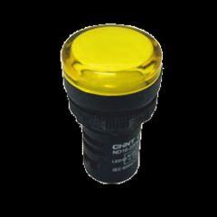 Лампа сигнальная d22-24V желт