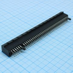 Разъем PCI Express Card Edge SKT 164 контакта шаг 2мм монтаж в отверстие лоток