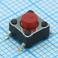 Кнопка тактильная миниатюрная SMD (6*6*5.0) 0.05А 12В 2.55H 100000циклов