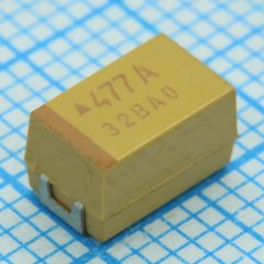 ЧИП-конденсатор танталовый твердотельный 10мкФ 35В типоразмер E ±10% (7.3х4.3х4.1мм) выводы внутрь SMD 7343-43 0.2Ом 125°С лента на катушке