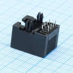 Разъем RJ-45 (розетка) угловой на плату