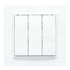 Выключатель 3-кл. СП Минск 10А IP20 бел. Basic ERV10-024-10