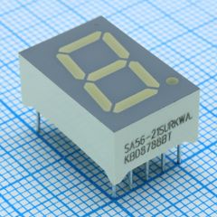 1 разрядный индикатор 8-ми сегментный сверхяркий красный общий анод 10-Pin DIP Module туба