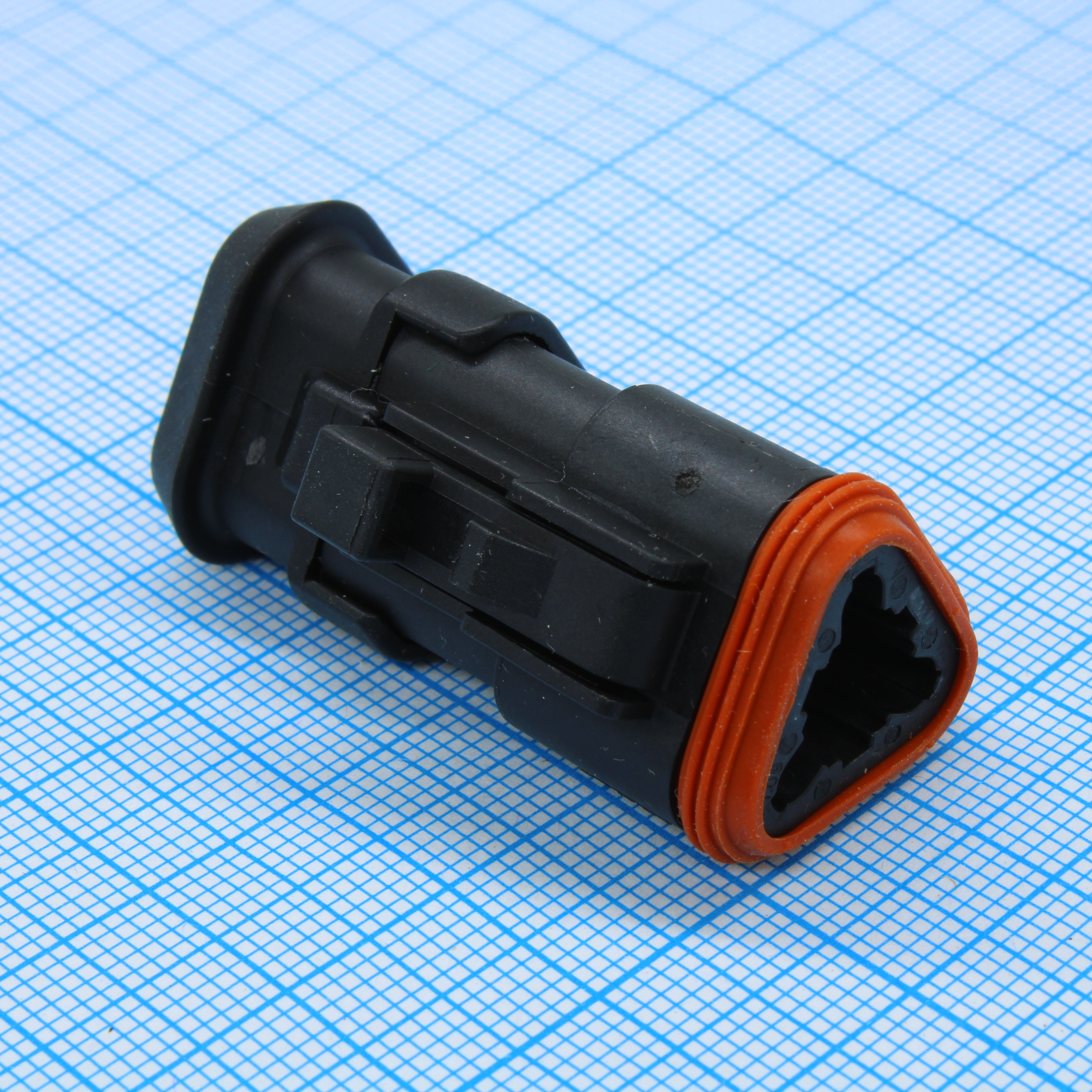 Корпус Автомобильного Разъема, DT, Штекер, 3 вывод(-ов), AMP DT Series Size 16 Socket Contacts