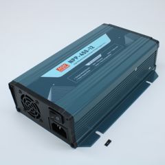 AC/DC + зарядное устройство, 14.4V/12.5…25A, рег.вых=10.5…21В, вход 90…264VA C, 47…63Гц /127…370В DC, изоляция 3000В AC, PFC, для свинцовых (обслуживаемых, гелевых, AGM), 3 стадии заряда, 205*135*55мм, -30…+70°С