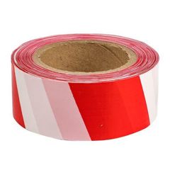 Лента оградительная ЛО "Красно-белая" 75х200 Basic lo-75x200-bas