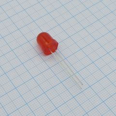Светодиод 8мм/красный/640нм/800-1200мкд/60°